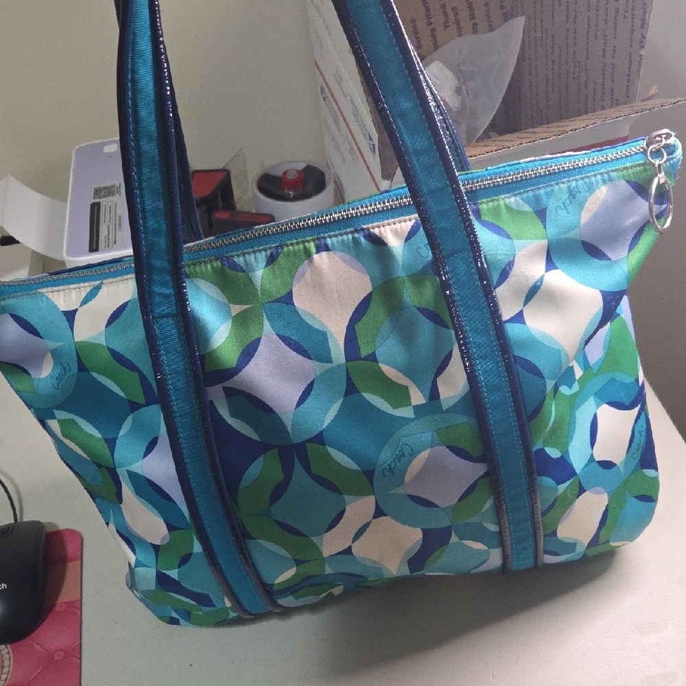Coach Vibrant Blue and Green Poppy - Picture 4 of 9